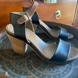 Lili Mill block heel sandal, black size 40, US 9.5